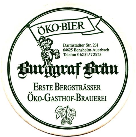 bensheim hp-he burggraf rund 1a (215-ko bier-grn)